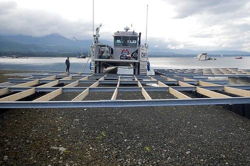 Assembly of NextGen shellfish raft