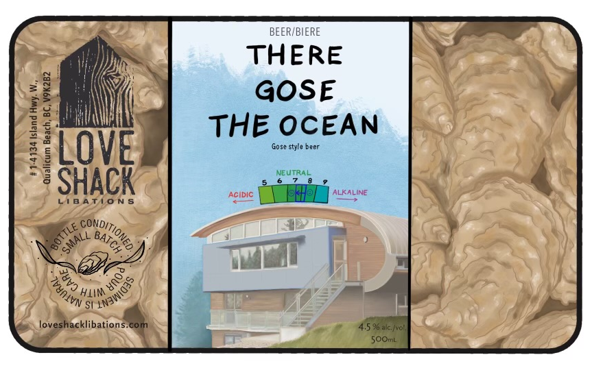 Beer label for There Gose the Ocean