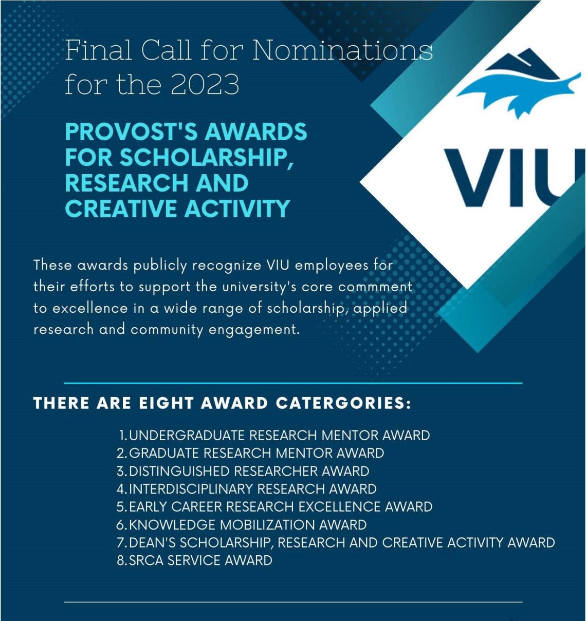 Final Call for Nominations