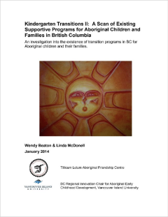 Urban Aboriginal Knowledge Network Kindergarten Transitions II: A Scan of Existing Supporting Programs For Aboriginal Children and Families in British Columbia. (2014)