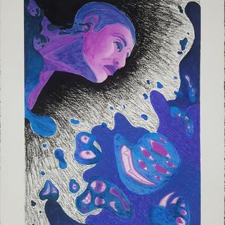 Weight of the (Inner) World submitted by Darcie-Li Morrison (Oil pastel)